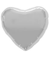 18" Northstar Brand Foil Balloon Silver Heart