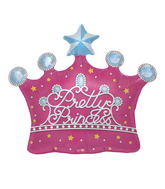 25" Foil Balloon Pretty Princess Crown