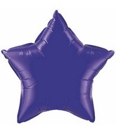 36" Star Foil Mylar Balloon Quartz Purple