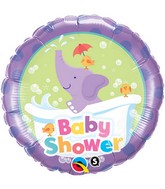 18" Baby Shower Elephant Mylar Balloon