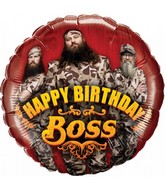 18" Duck Dynasty Happy Birthday Boss Foil Balloon