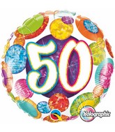CTI Balloons Foil Balloon 117806 Happy 70th Birthday 17 Multicolor