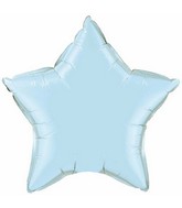 20" Pearl Light Blue Solid Color Star