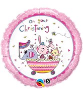 18" Rachel Ellen –Christening Pink Licensed Balloon
