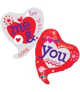 42" You and Me Two Hearts Balloon
