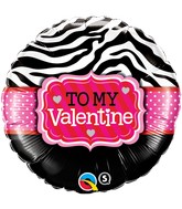 18" Happy Valentine's Day Dazzling Hearts Balloon
