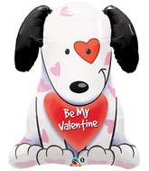 31" Be My Valentine Puppy Balloon