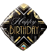 18" Diamond Birthday Art Deco Foil Balloon