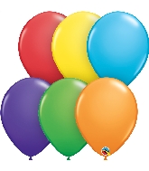 11" Bright Rainbow 100 Count Qualatex Latex Balloons
