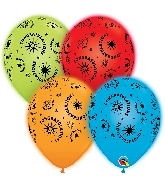 10" Q-Lite Special Assorted 4 Count Congratulations Balloons