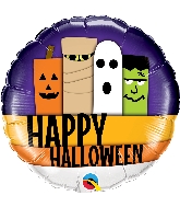 18" Halloween Line-Up Foil Balloon