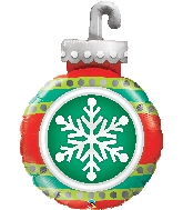 35" Snowflake Ornament Foil Balloon
