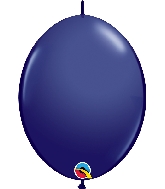 12" Qualatex Latex Balloons Quicklink Navy Blue (50 Count)