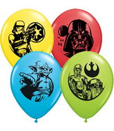 11" Special Assorted 25 Count Star Wars Assorted Latex Balloons