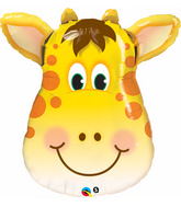 32" Jolly Mylar Giraffe Balloon