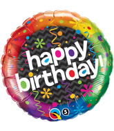 18" Birthday Dazzling Party Balloon