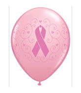 11" Breast Cancer Awareness Pink (50 Per Bag) Latex Balloons