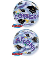 24" Congratulations Grad Bubble Balloon