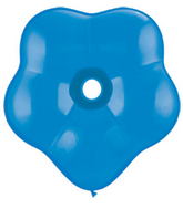 16" Geo Blossom Latex Balloons  (25 Count) Dark Blue
