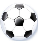 22" Soccer Ball Plastic Sports Bubble Balloons