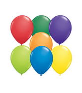 5"  Qualatex Latex Balloons  Carnival    100CT