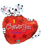 27" Puppy-I Chewz You Valentine Foil Balloon