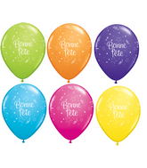 11 Bonne Fête – Étoiles po assortiment tropical 50s Latex Balloons