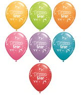 11" Bonne Fête – Serpentins po. assortiment de festivité (50 Per Bag) Latex Balloons