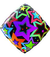 18" Stars Accent Patterns Foil Balloon