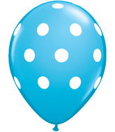 11" Big Polka Dots Robin’s Egg Blue (50 ct.)