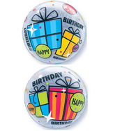 22" Birthday Fun & Funky Gifts Plastic Bubble Balloons