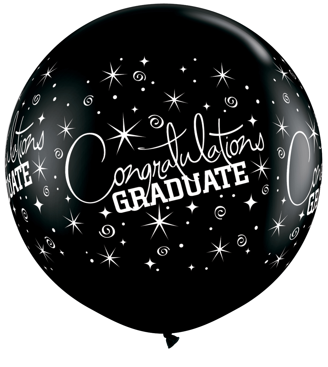 36 Congratulations Graduate Onyx Black 2 Count Bargain Balloons Mylar Balloons And Foil Balloons