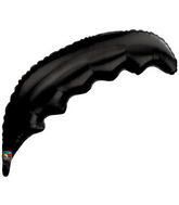 36" Onyx Black Palm Frond Leaves Qualatex Balloon