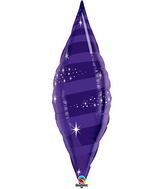 38" Quartz Purple Taper Swirl Qualatex Balloon