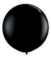 36" Qualatex Latex Balloons (2 Pack) Black Onyx