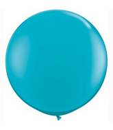 36" Qualatex Latex Balloons (2 Pack) Tropical Teal