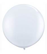 36" Qualatex Latex Balloons (2 Pack) White
