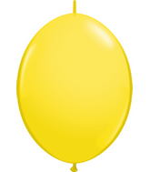 12" Qualatex Latex Balloons Quicklink Yellow (50 Count)