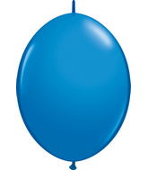 12" Qualatex Latex Balloons Quicklink Dark Blue 50 Count