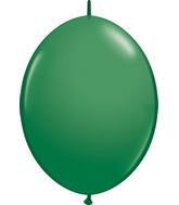 12" Qualatex Latex Balloons Quicklink Green 50 Count