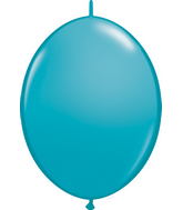 12" Qualatex Latex Balloons Quicklink Tropical Teal 50 Count