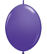 12" Qualatex Latex Quicklink Purple Violet 50 Count