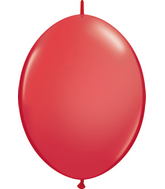 6" Qualatex Latex Balloons Quicklink Red 50 Count