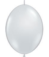 6" Qualatex Latex Balloons Quicklink Diamond Clear (50 Count)