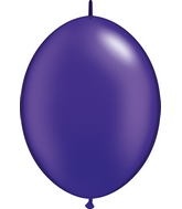 6" Qualatex Latex Balloons Quicklink Pearl Quartz Purple 50 Count