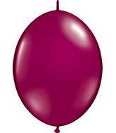 6" Qualatex Latex Balloons Quicklink Sparkling Burgundy 50 Count