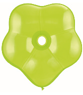6" Geo Blossom Latex Balloons (50 Count) Lime Green