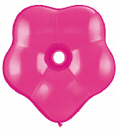6" Geo Blossom Latex Balloons  (50 Count) Wild Berry