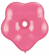 6" Geo Blossom Latex Balloons  (50 Count) Pink