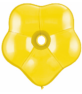 16" Geo Blossom Latex Balloons (25 Count) Citrine Jewel Yellow